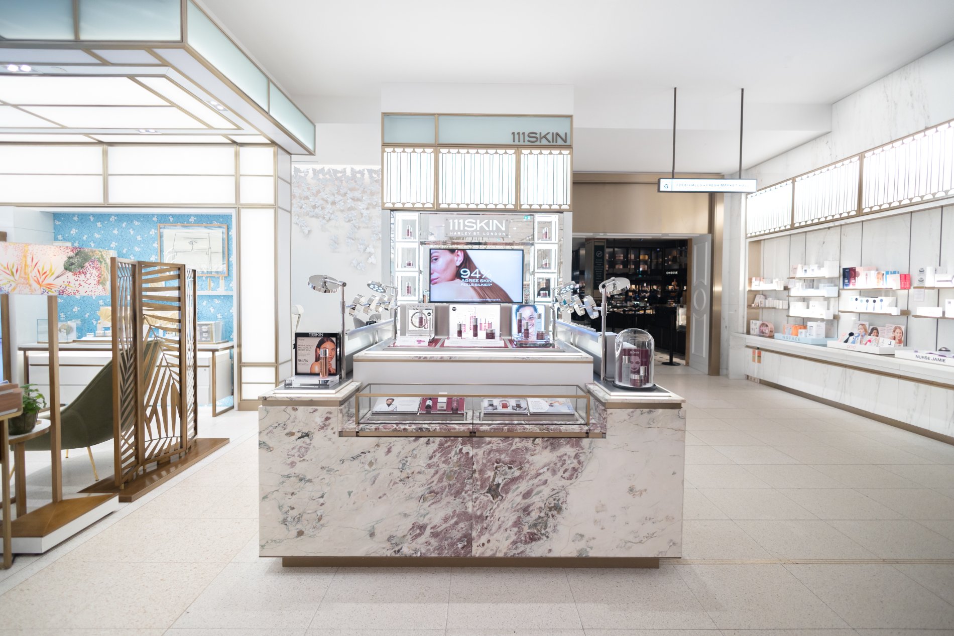 111SKIN Harrods counter by SheridanCX